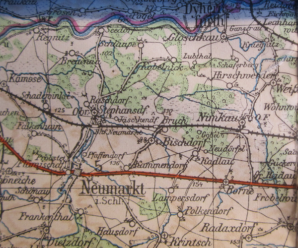 Veränderungen im Kreis Neumarkt Stand ca. 1938